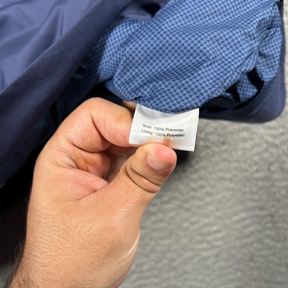 Peter Millar Jacket Mens XL Blue Full Zip Hartford Windbreaker Bomber Pockets - Picture 5 of 12
